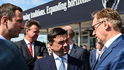 Сергей Когогин принял участие в запуске строительства завода Mercedes в России