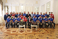 Президент Татарстана встретился с командой «КАМАЗ-мастер»