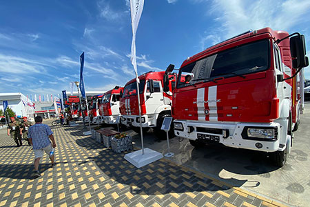 Спецтехника КАМАЗ на Пожарно-спасательном конгрессе