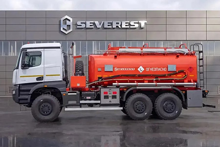 На российском рынке представлен новый автотопливозаправщик на шасси КАМАЗ-65959
