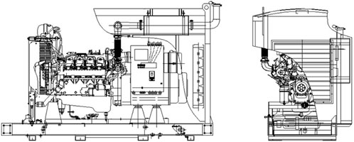 Электроагрегат дизельный АД 100С-Т400-1(2,3)Р. Схема